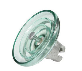 Galvanized Steel Power Pole Insulators , Glass Electrical Insulators 10kN - 550kN