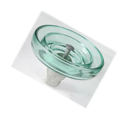 U120BP Fog Type Vintage Glass Insulators 33KV Rated Voltage 16mm Coupling