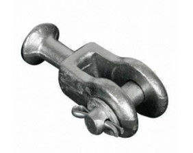 Hot Dip Galvanized Socket Clevis Clean Rust Free For 11KV Disc Porcelain Insulator