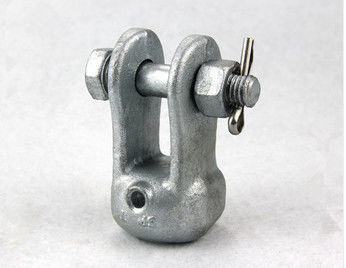 Hot Dip Galvanized Socket Clevis Clean Rust Free For 11KV Disc Porcelain Insulator