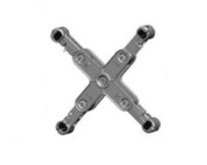 Aluminum Alloy Spacer Dampers Transmission Lines Crosshead Shaped FJZS4 Type