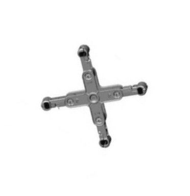 Aluminum Alloy Spacer Dampers Transmission Lines Crosshead Shaped FJZS4 Type