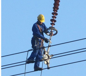 Square Frame Power Line Spacers Silver Color Double Direction Pendulum