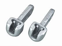Silver Color Clevis Fitting Hot Dip Galvanized Forged Steel ISO9001 Certificaion