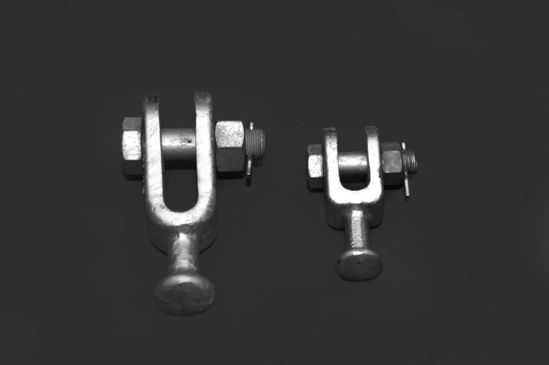 U Type Hot Dip Overhead Line Hardware , Transmission Line Fittings Dimension 33.3 41.0Ø