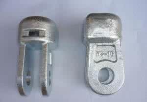 Hot Dip Galvanized Socket Clevis Clean Rust Free For 11KV Disc Porcelain Insulator